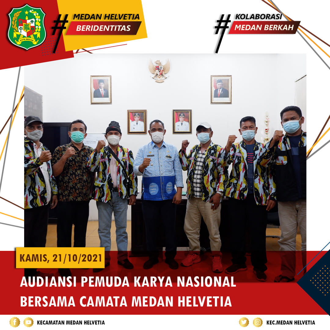 Camat Medan Helvetia Menerima Kunjungan dari Pemuda Karya Nasional (PKN)