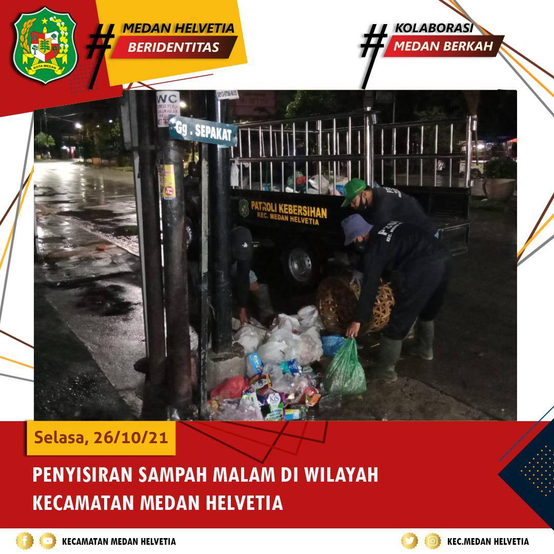 Kegiatan Penyisiran Sampah Pada Malam Hari oleh P3SU