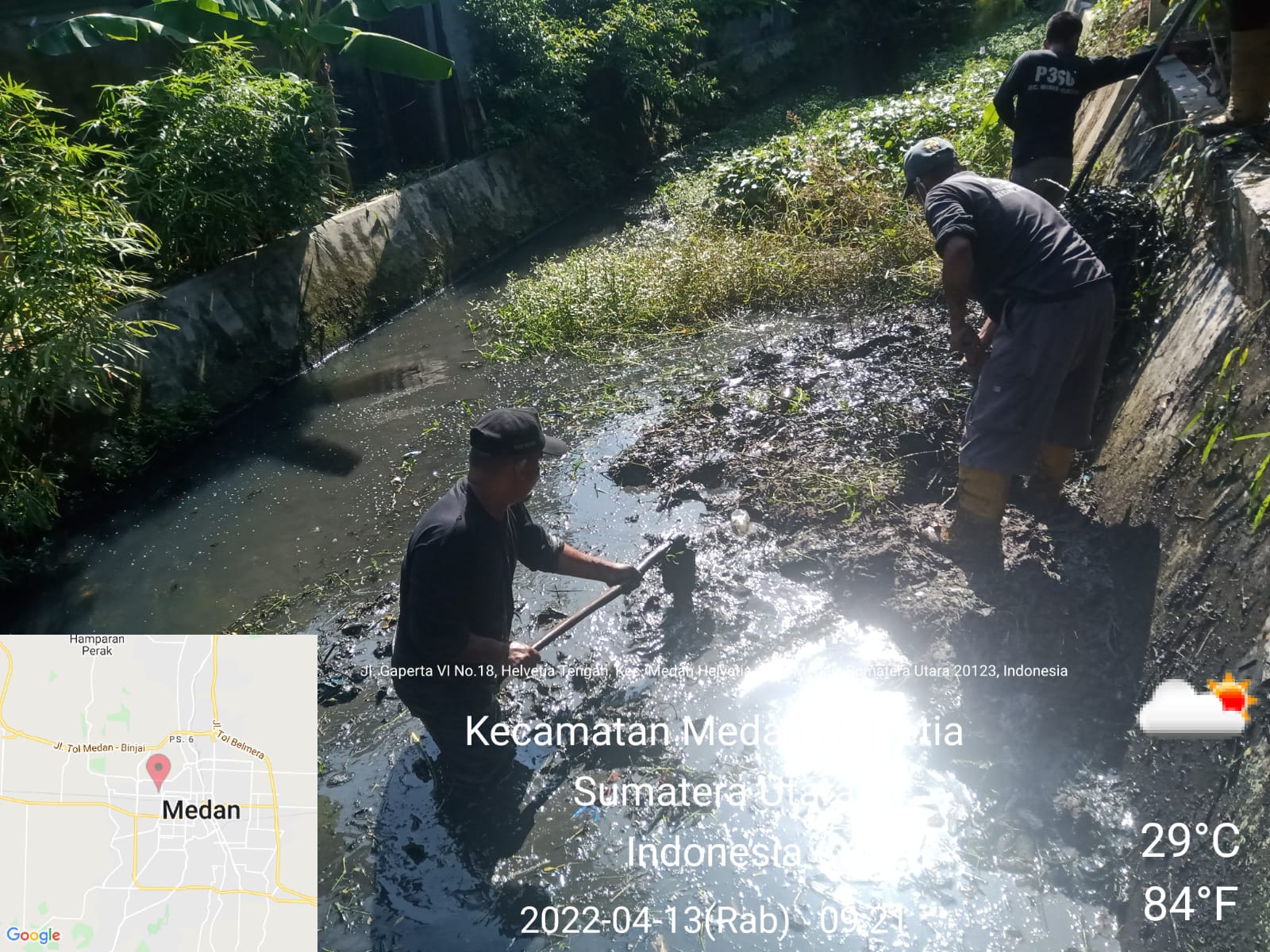 Pemeliharaan Drainase Kecamatan Medan Helvetia