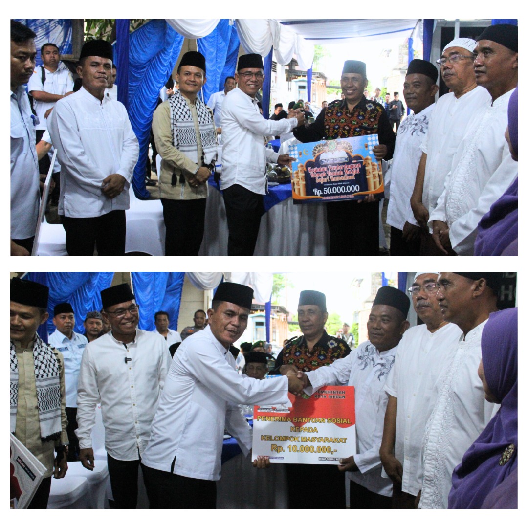 Safari Ramadhan Pemko Medan di Masjid Ar-Ridho, Kelurahan Dwikora, Kecamatan Medan Helvetia